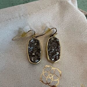 Kendra Scott Grey Druzy Earrings